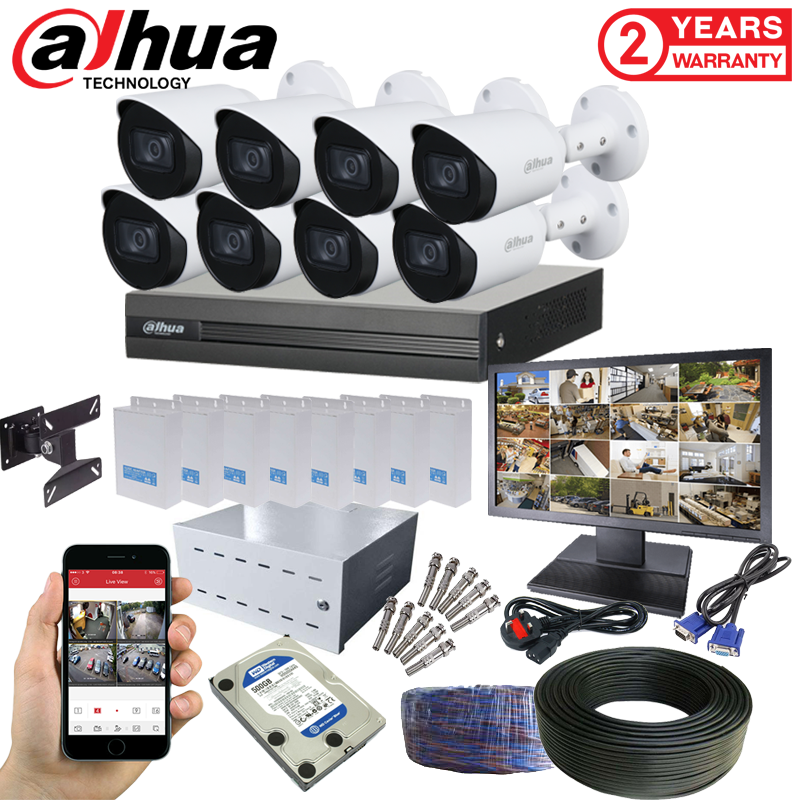 Dahua 2MP Lite 30M (8 Camera) Complete CCTV Package#www,shoppy