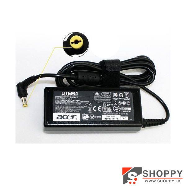 Acer Yellow Pin Laptop Charger 19V 2.1A (6M)#shoppy.lk#