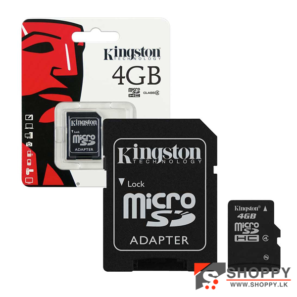 Kingston 4GB SD Memory Card (1Y)#shoppy.lk#