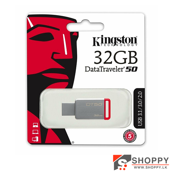 Kingston DT50 32GB Pen (1Y)#shoppy.lk#