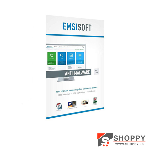 Emsisoft 3 User Virus Guard#shoppy.lk#