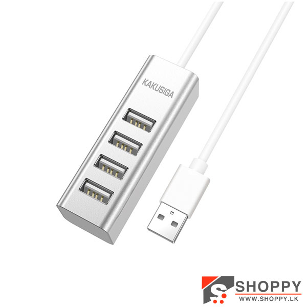 KAKU KSC-383 USB Hub 2.0 - Silver (6M)#shoppy.lk#