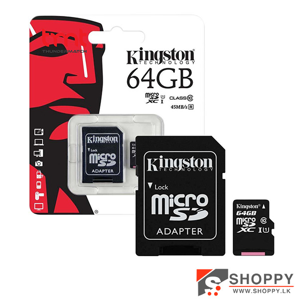 Kingston 64GB SD Card - (1Y)#shoppy.lk#