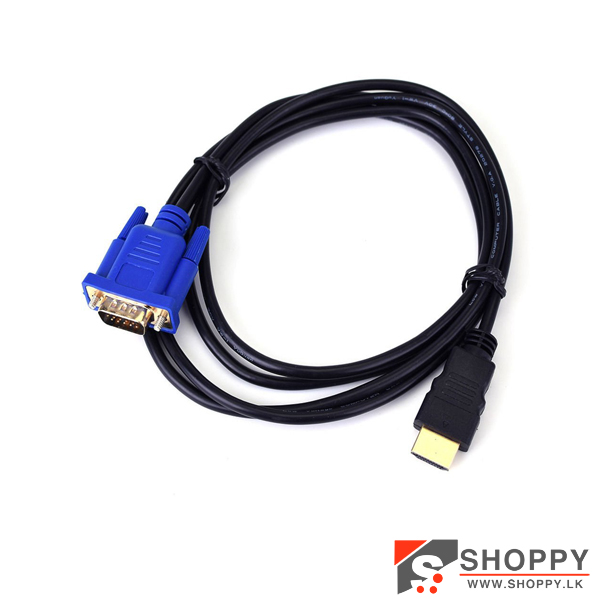 HDMI to VGA Cable 1.8M www.shoppy.lk