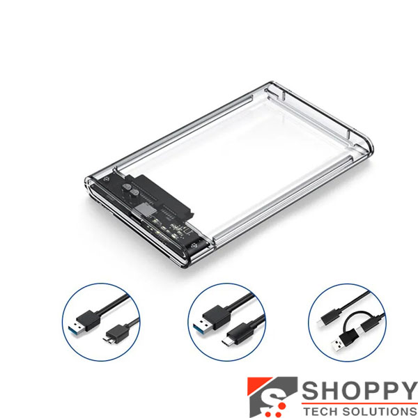 USB 3.0 Transparent 2.5 HDD Enclosure