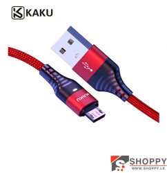 KAKU KSC-327 Auto Power Off Charging Data Cable - Micro - Red#shoppy.lk#1