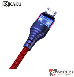 KAKU KSC-327 Auto Power Off Charging Data Cable - Micro - Red#shoppy.lk#